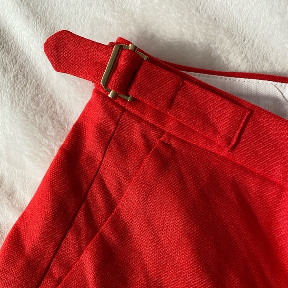 NWT J. Crew Slim Flare Pant in Stretch Linen (Belvedere Red) - Picture 5 of 6